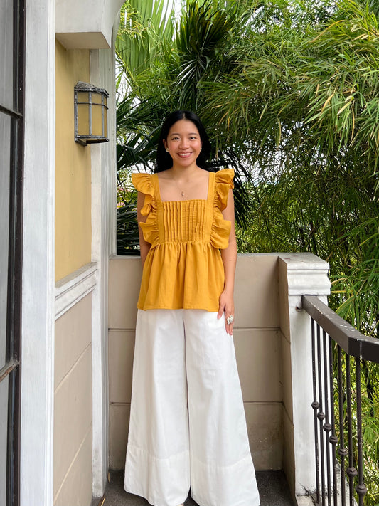 Serene Top in Mustard