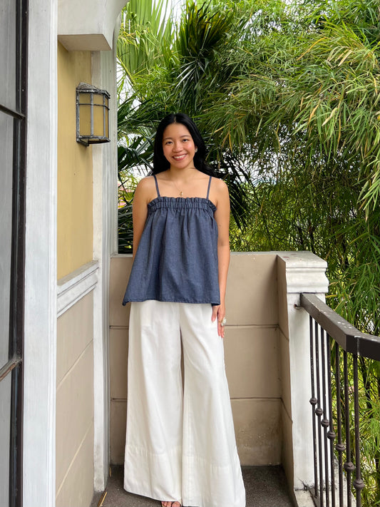 Eve Top in Soft Denim 002