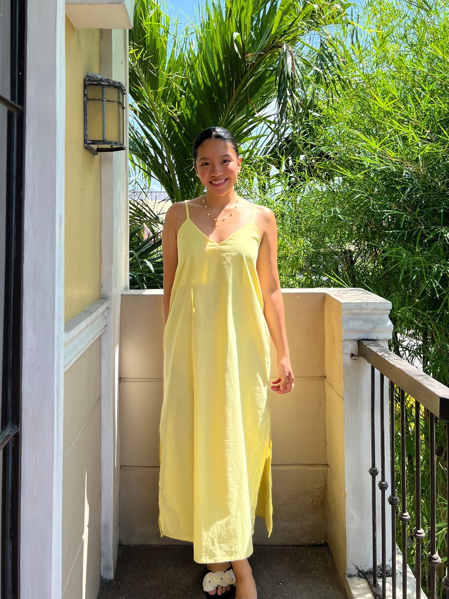 Caprese Dress in Yellow