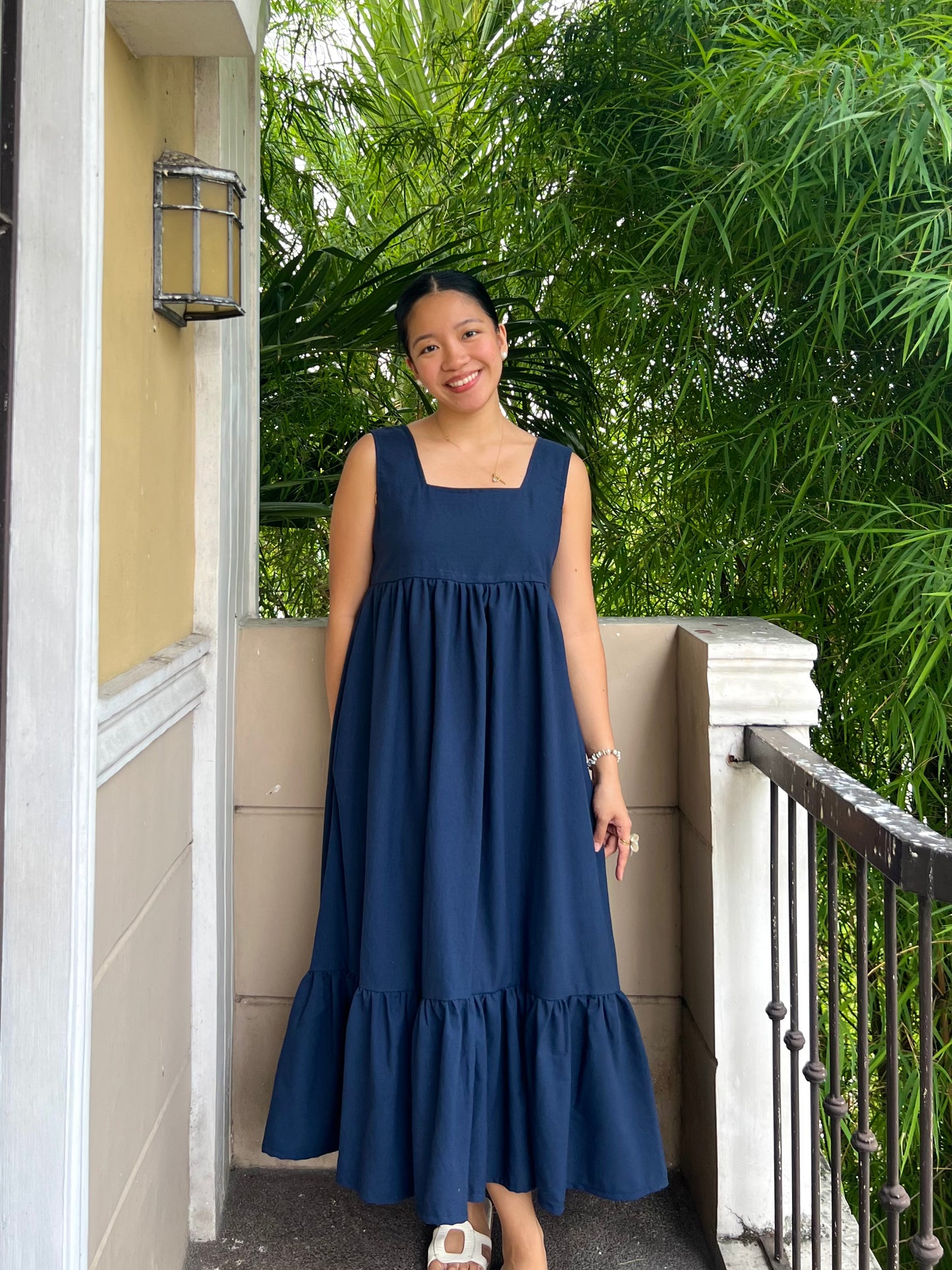 Maxim Dress in Navy Blue