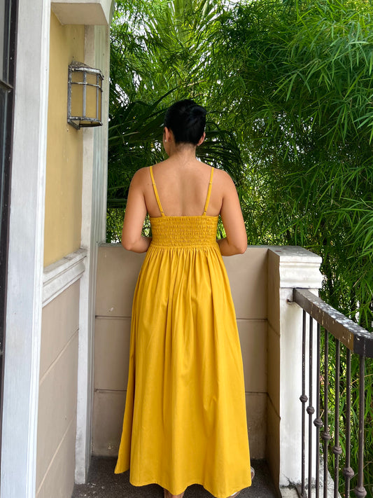 Naples Dress in Mustard