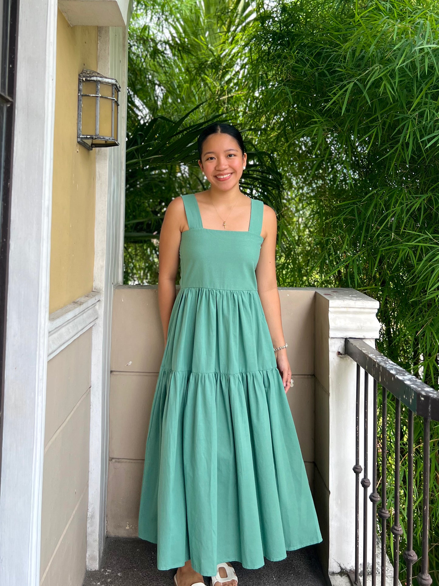 Psalm Dress in Aquamarine