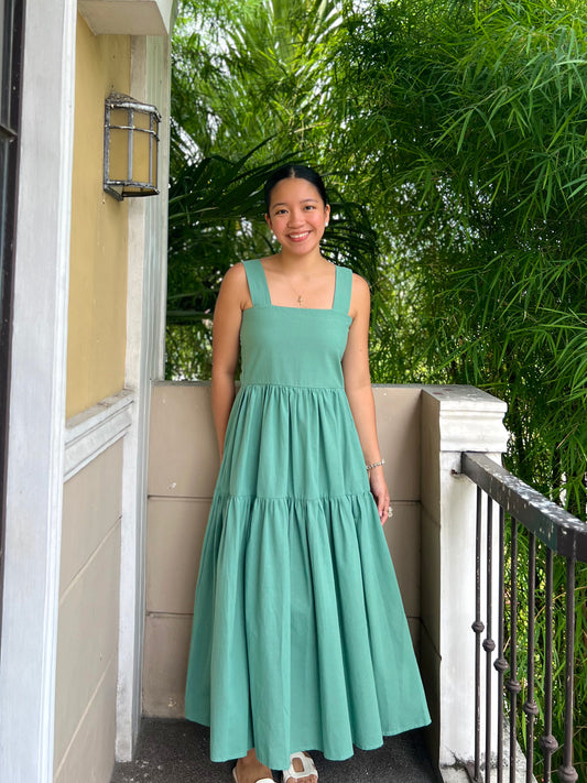 Psalm Dress in Aquamarine