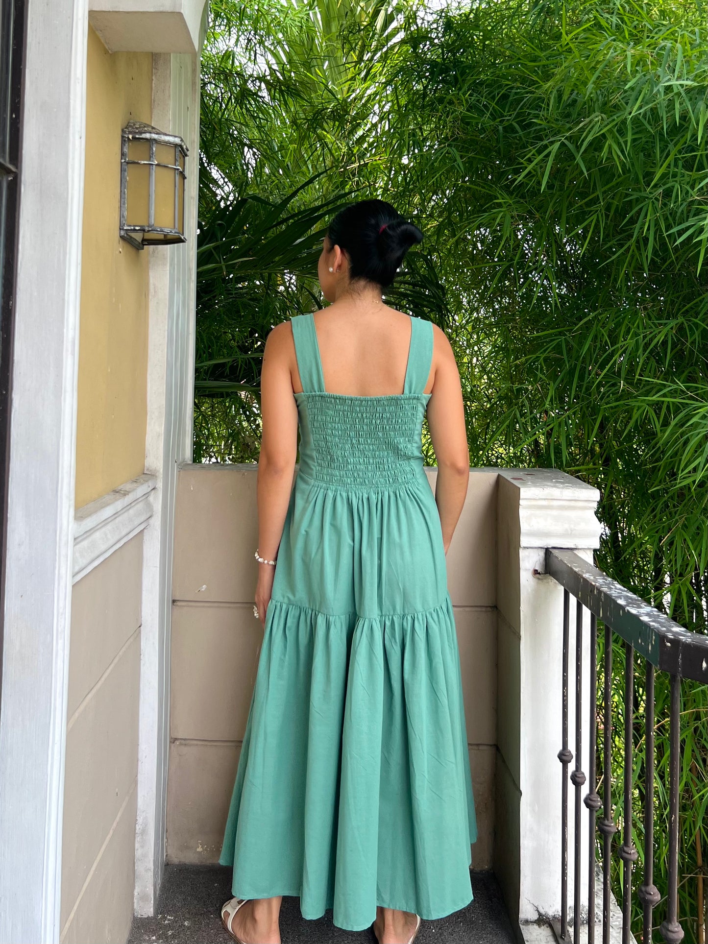 Psalm Dress in Aquamarine