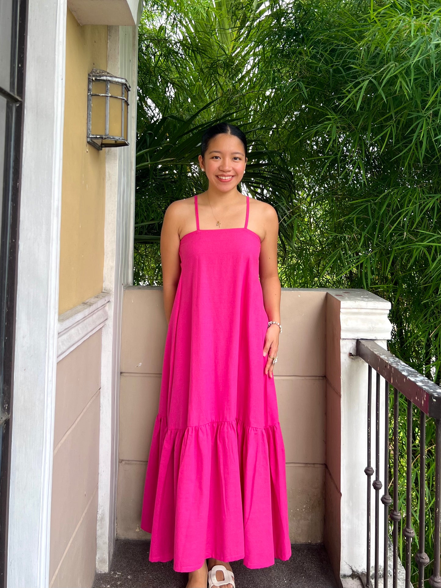 Joy Dress in Deep Pink