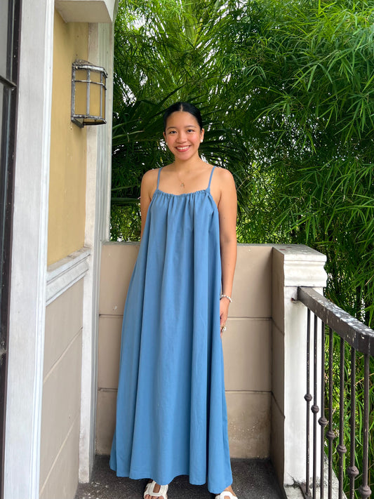 Limoncello Dress in French Blue