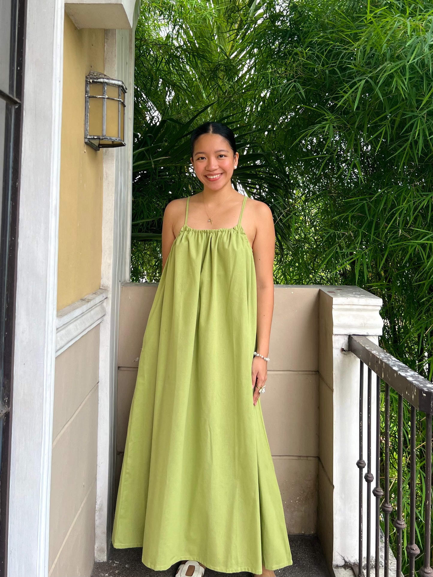 Limoncello Dress in Apple Green