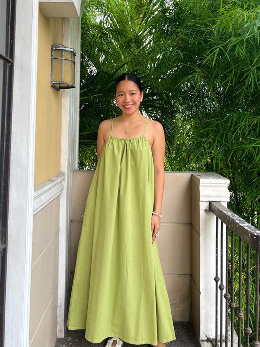 Limoncello Dress in Apple Green