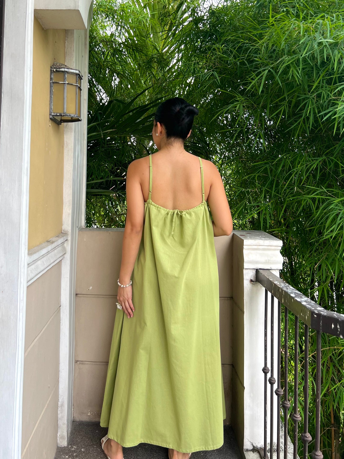 Limoncello Dress in Apple Green