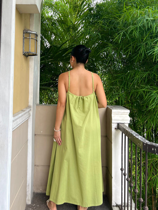 Limoncello Dress in Apple Green