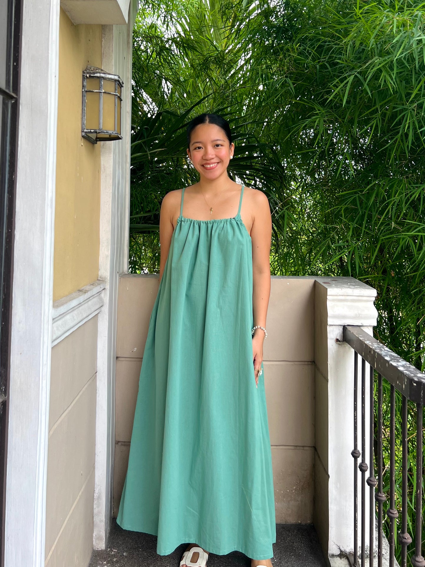 Limoncello Dress in Aquamarine