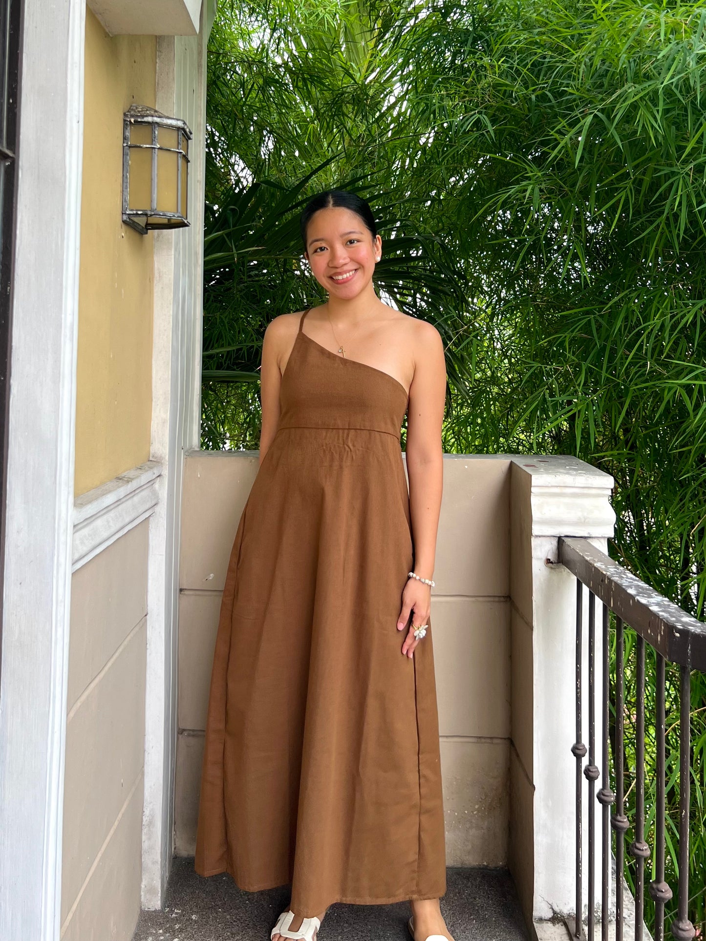 Siena Dress in Dark Brown
