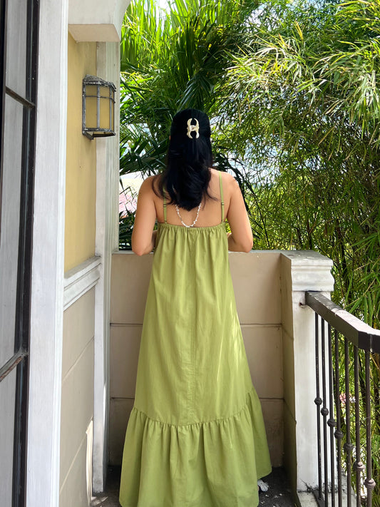 Amalfi Dress in Apple Green