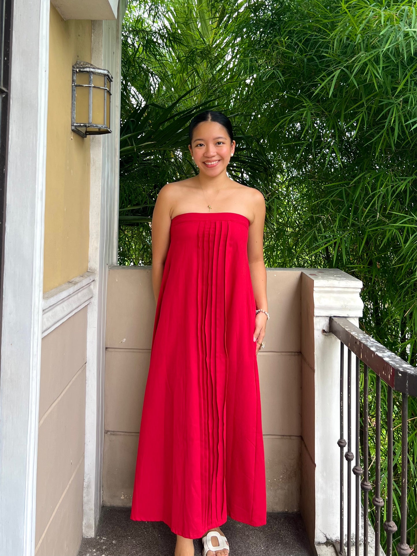 Lime Dress in Red