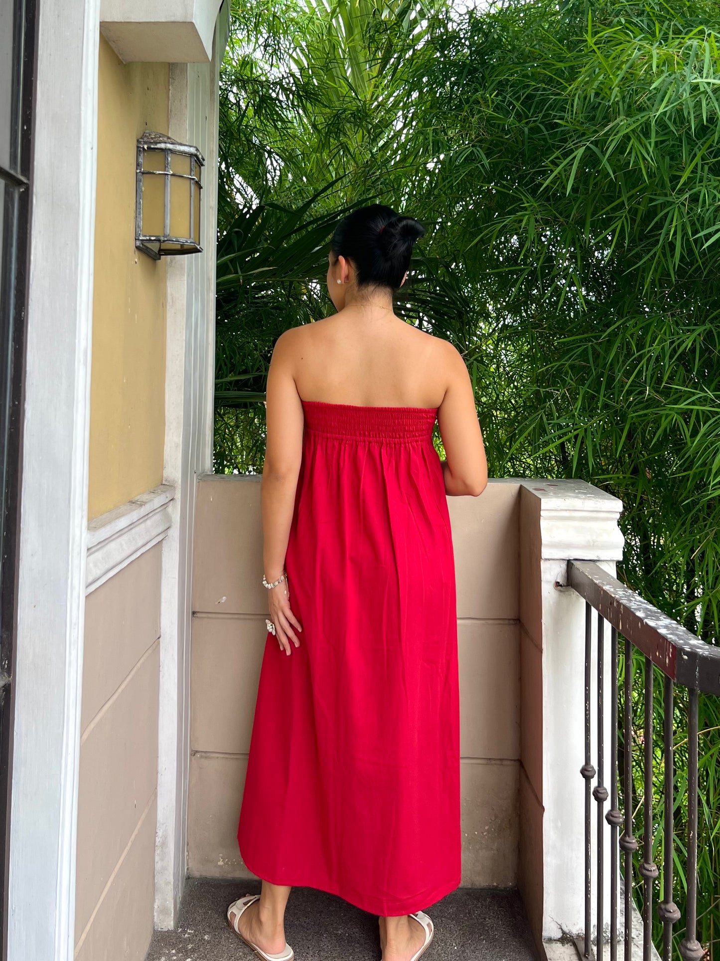 Lime Dress in Red