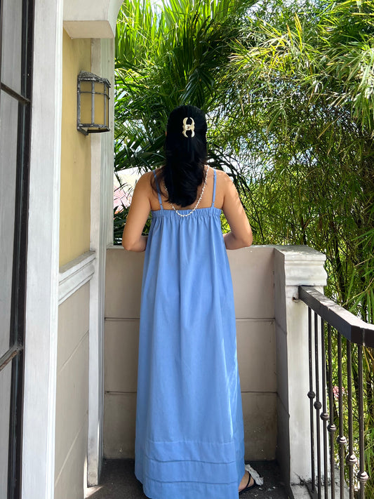 Faith Dress in Cornflower Blue