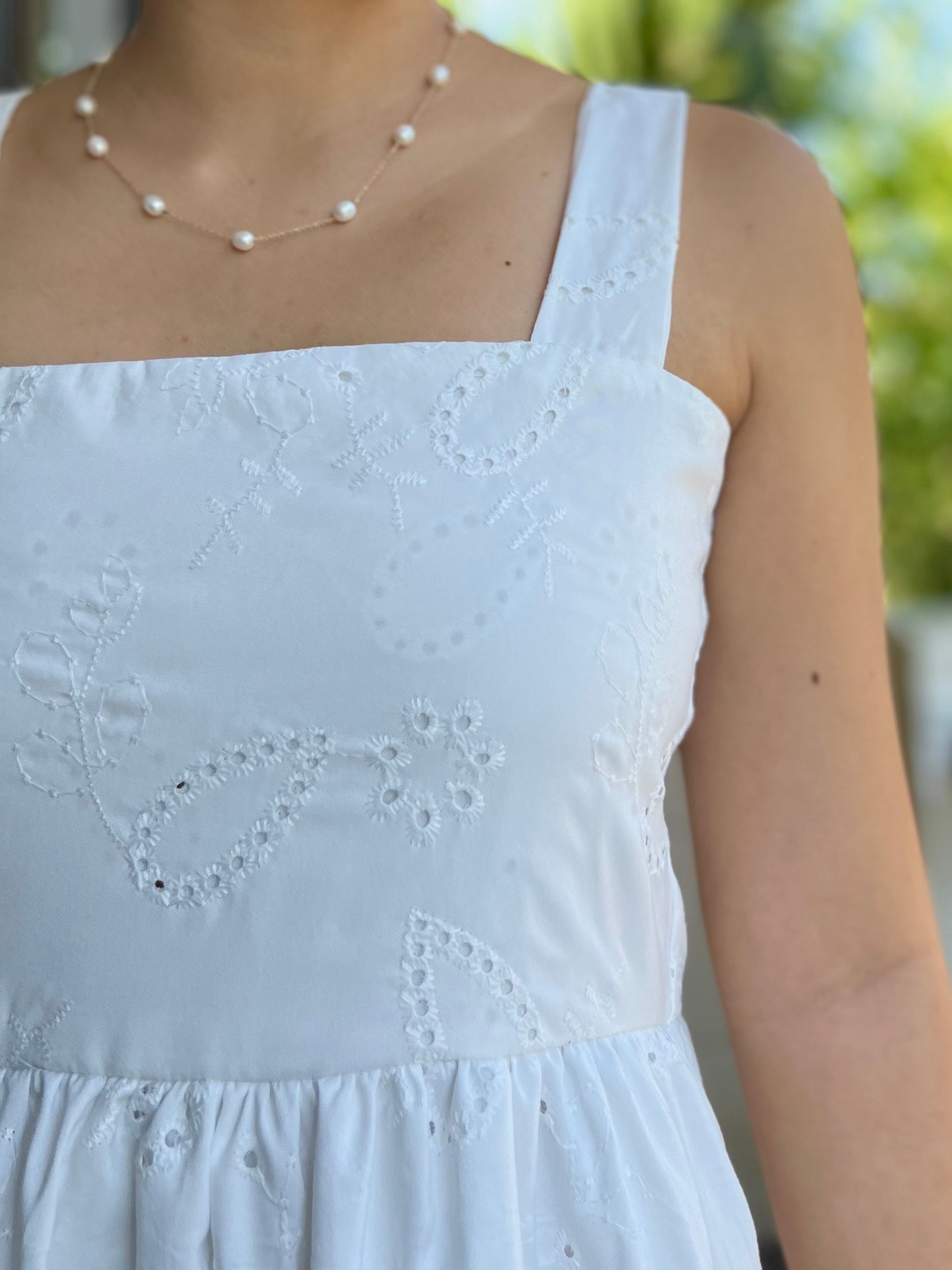Psalm Dress in Eyelet 005 with Lining