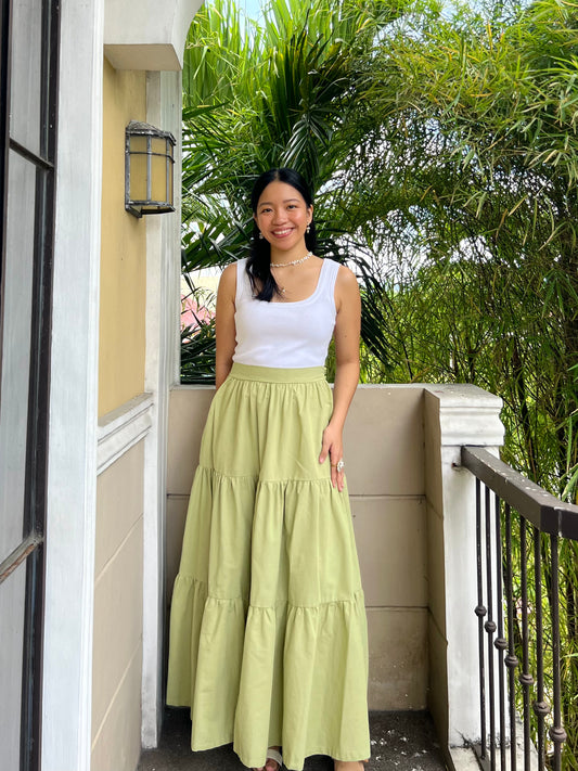 Willow Skirt in Apple Green