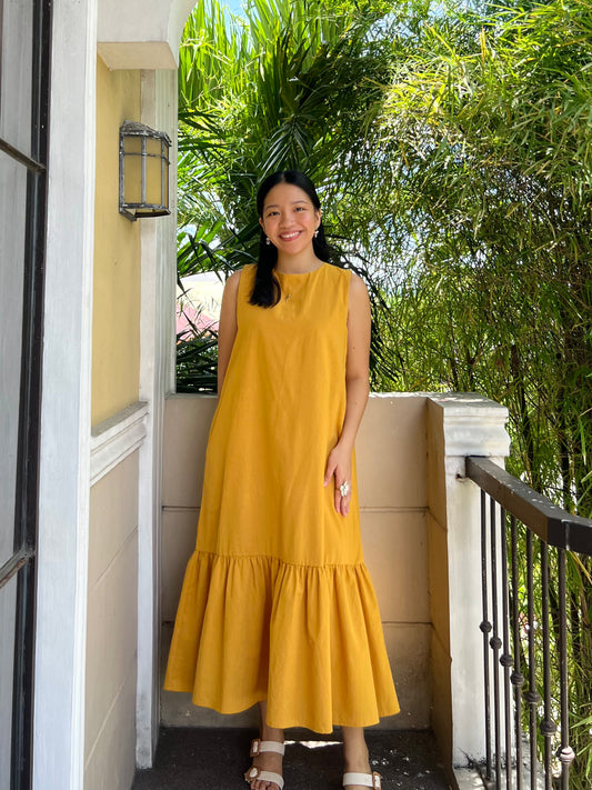 Camden Dress in Mustard