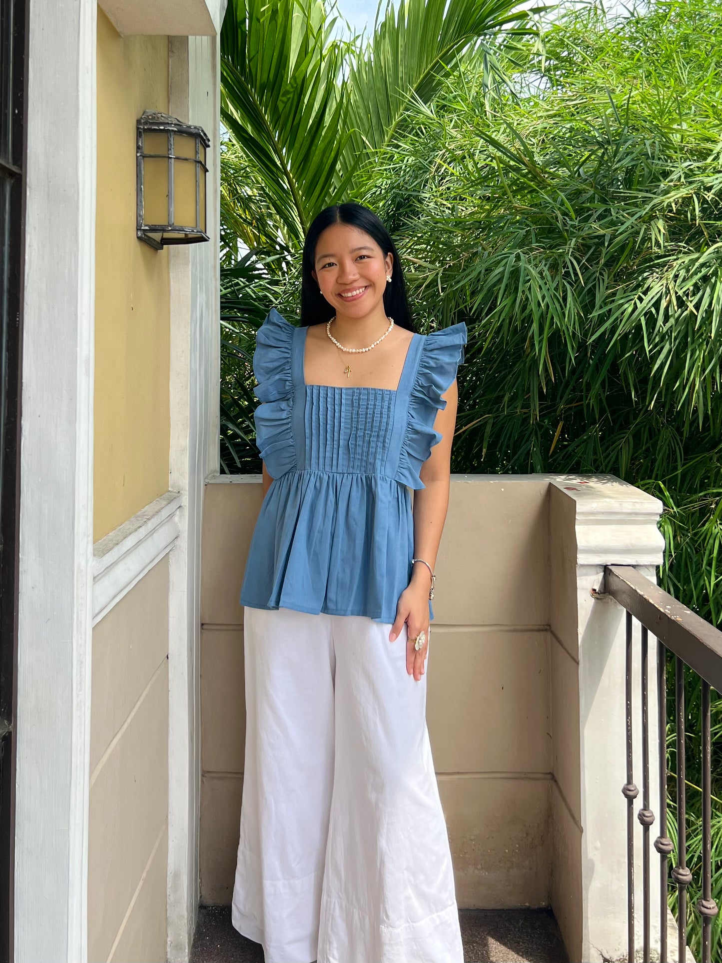 Serene Top in French Blue