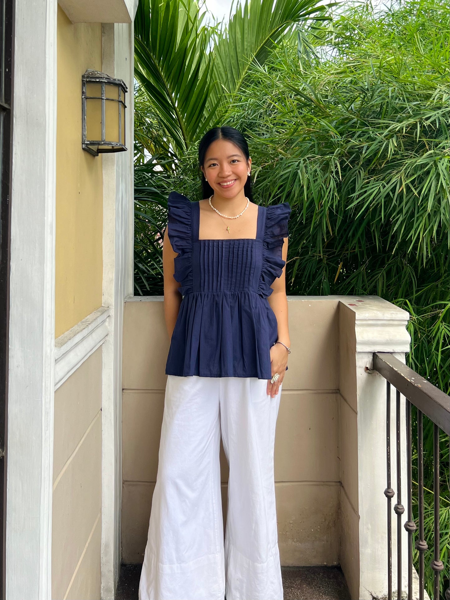 Serene Top in Navy Blue