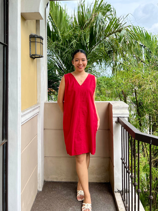 Marini Reversible Dress in Red