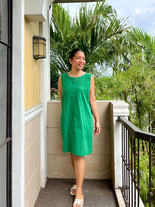 Marini Reversible Dress in Green