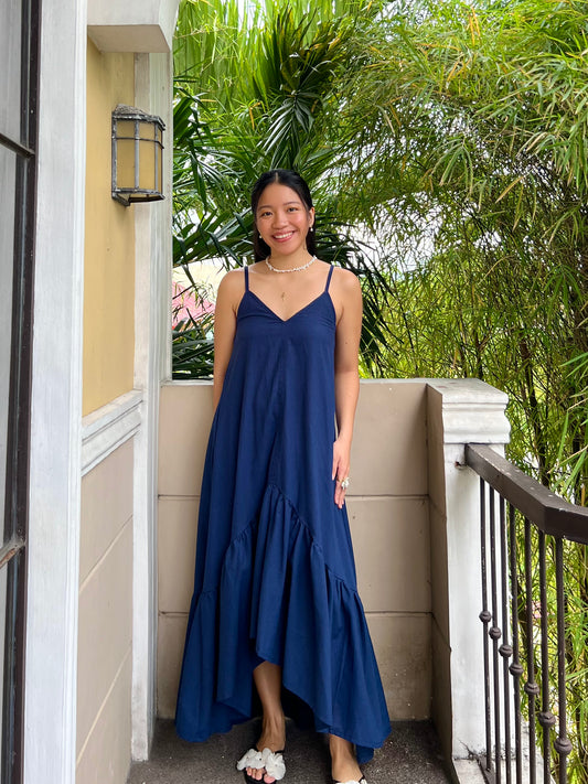 Amalfi Dress in Navy Blue