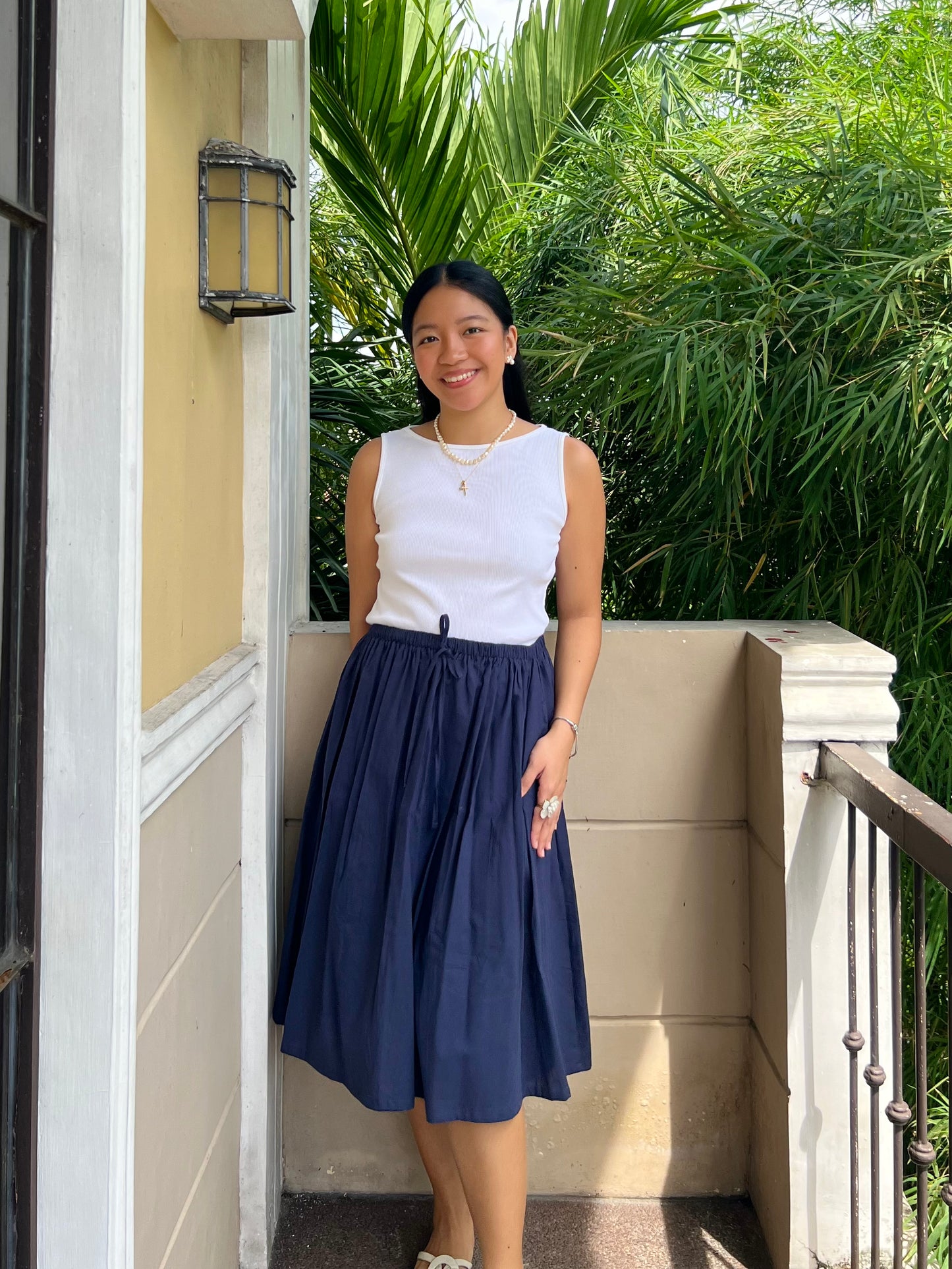 Orta Skirt in Navy Blue