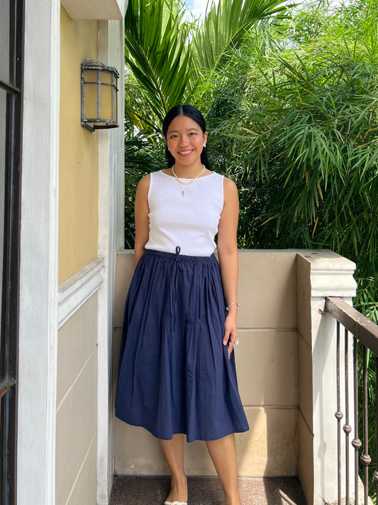 Orta Skirt in Navy Blue