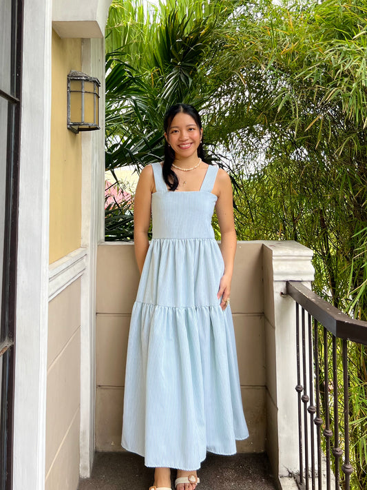 Psalm Dress in Stripes 022