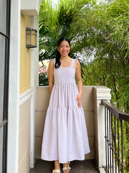 Psalm Dress in Stripes 021