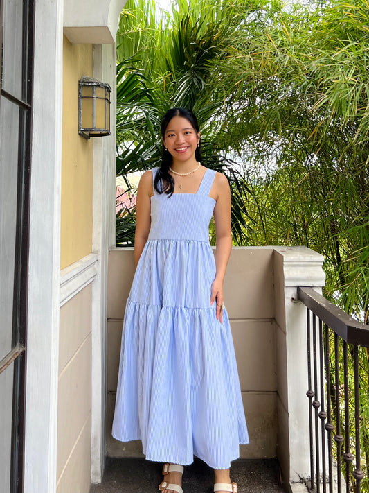 Psalm Dress in Stripes 023