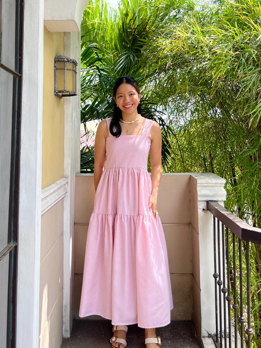 Psalm Dress in Stripes 024