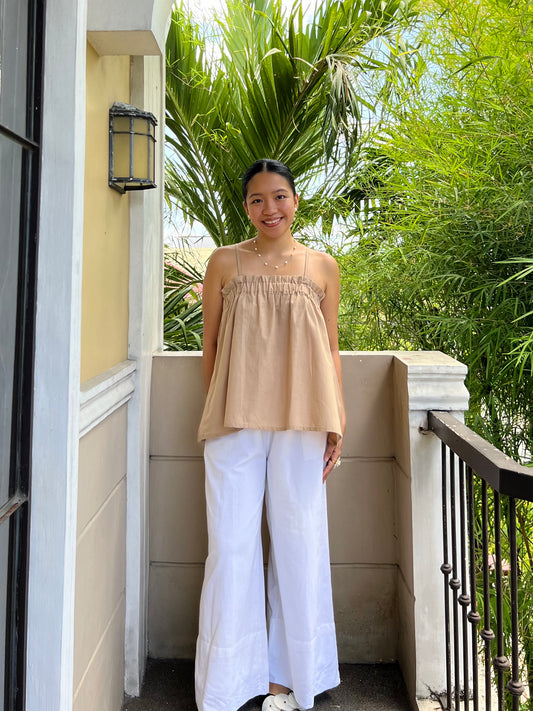 Eve Top in Beige