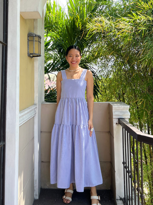 Psalm Dress in Stripes 025