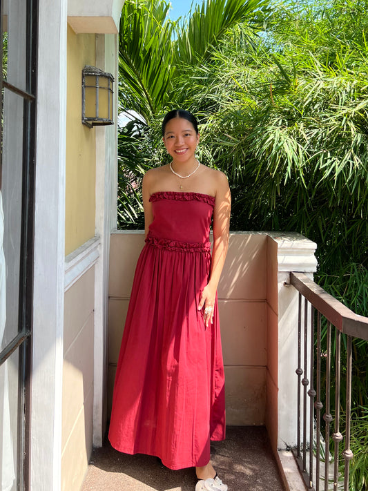 Love Dress in Berry Red