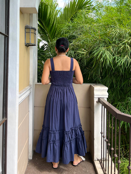 Gratitude Dress in Navy Blue