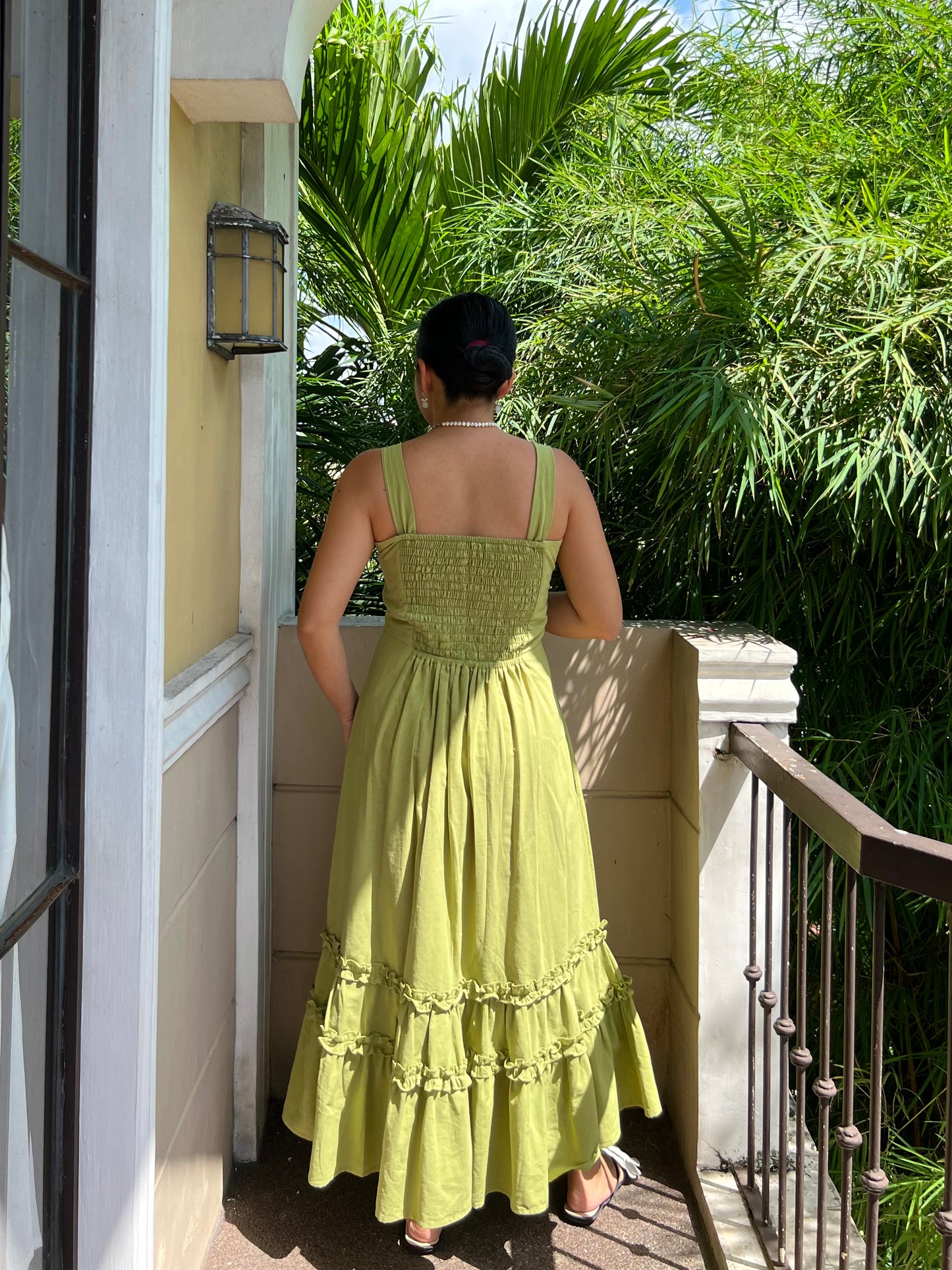 Gratitude Dress in Apple Green