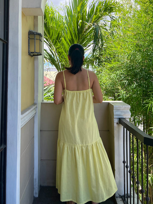 Elysees Dress in Yellow