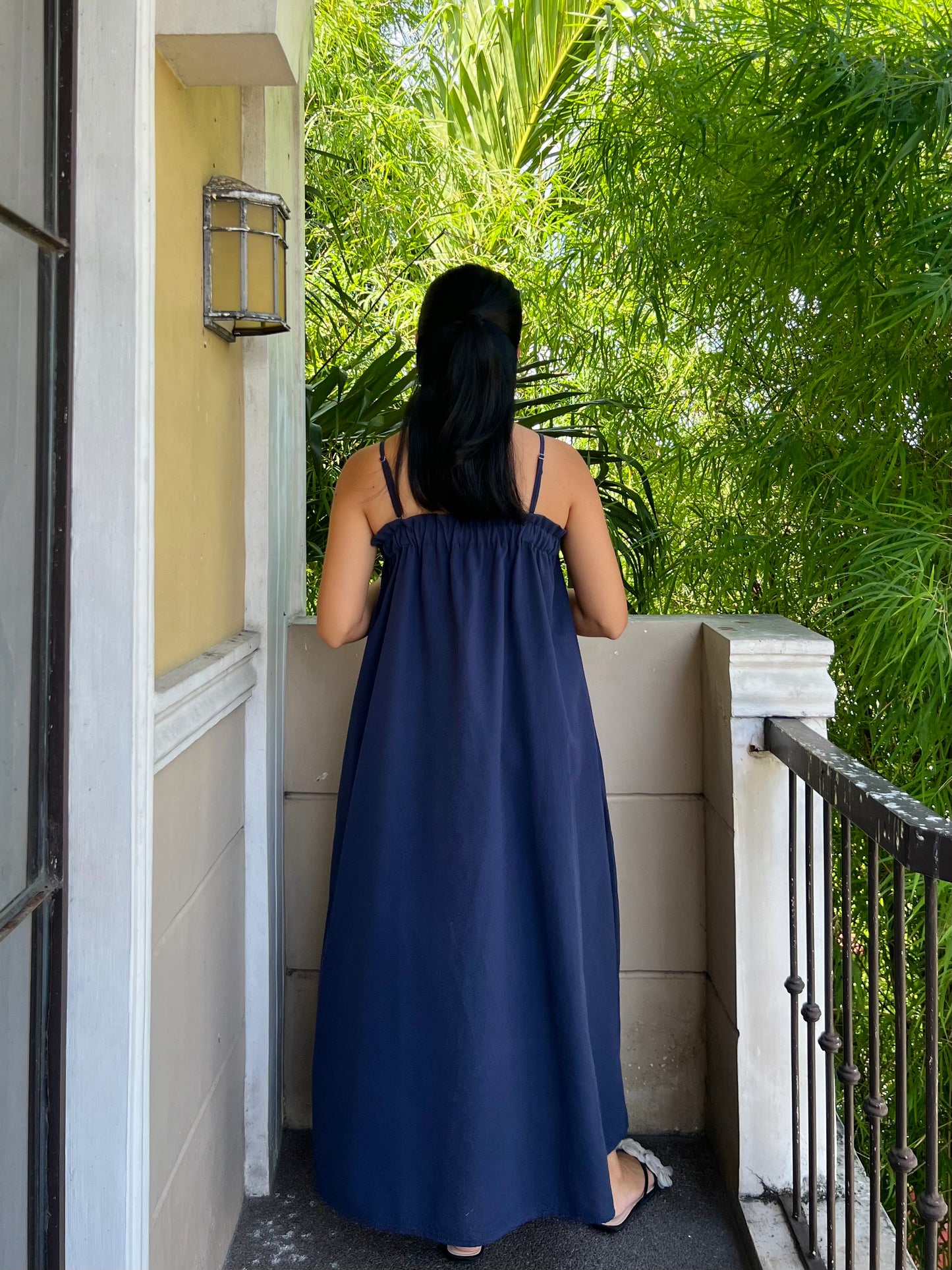 Mykonos Dress in Navy Blue