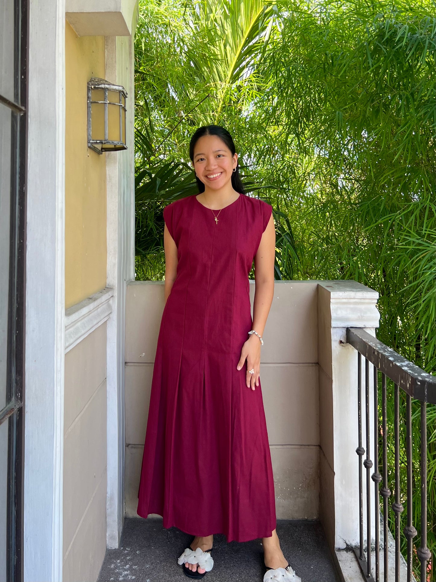 Coronado Dress in Burgundy