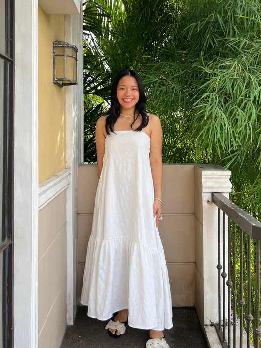 Joy Dress in Eyelet 017 with Lining