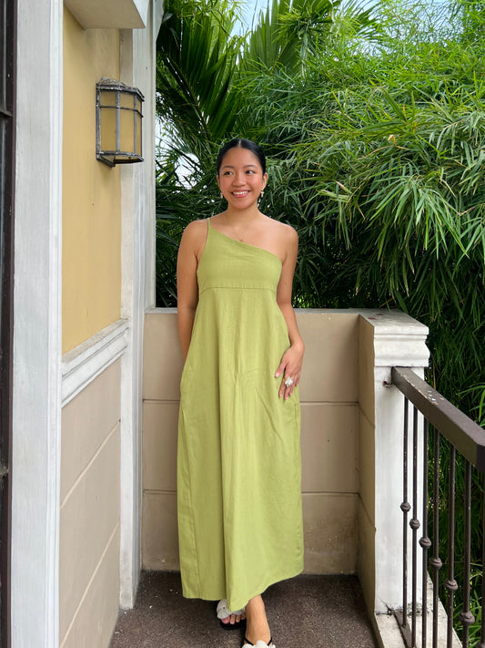 Siena Dress in Apple Green