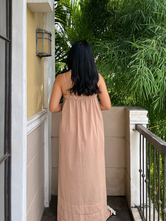 Faith Dress in Beige