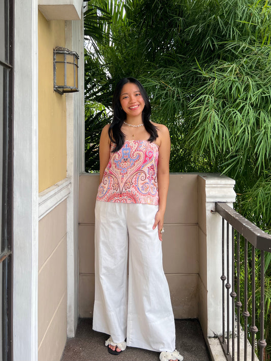 Almond Reversible Top in Premium Design 031