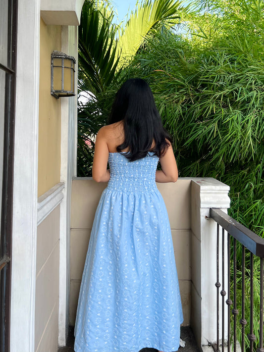 Ivory Dress in Eyelet 011 with Lining