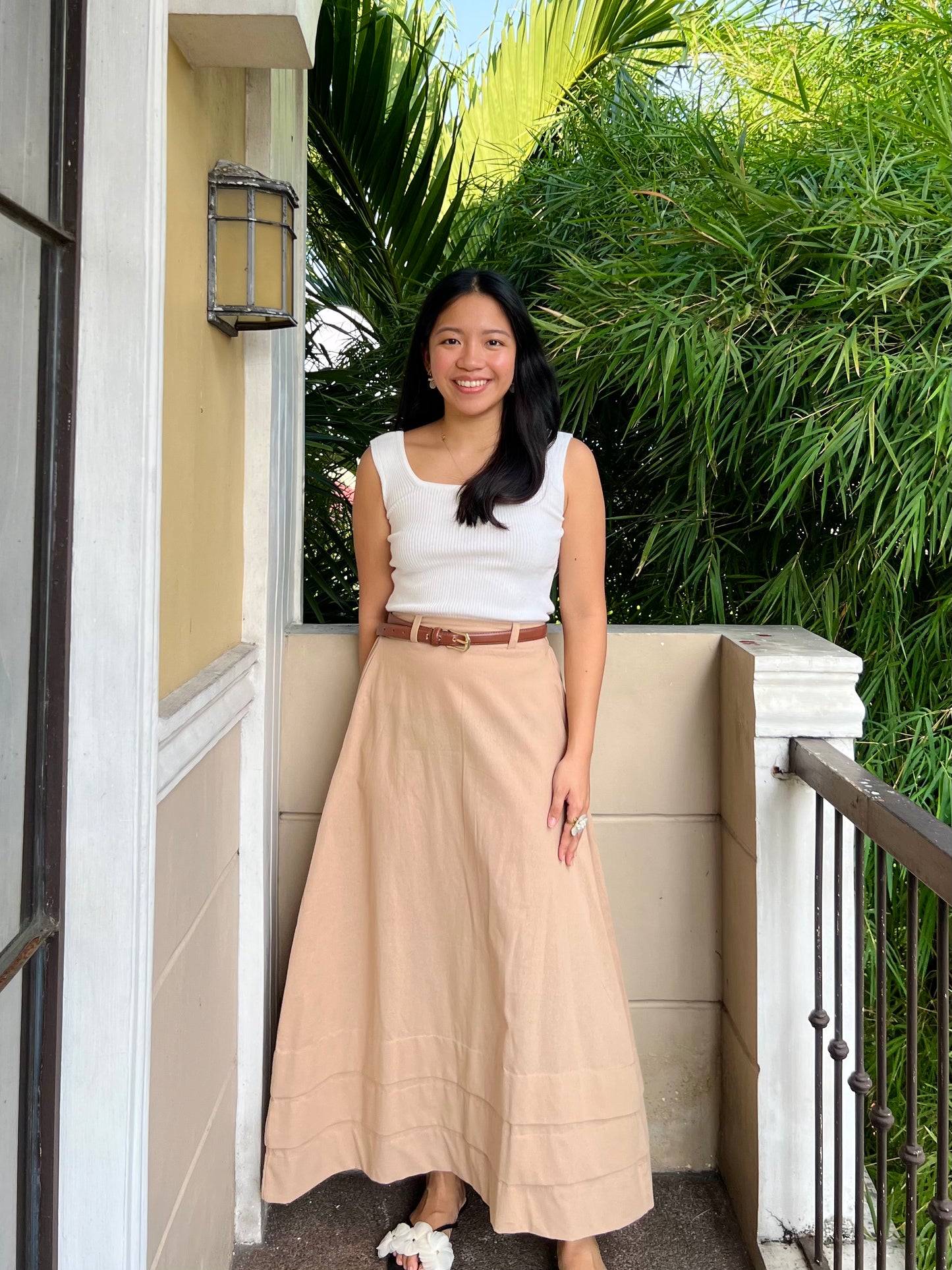 London Skirt in Beige