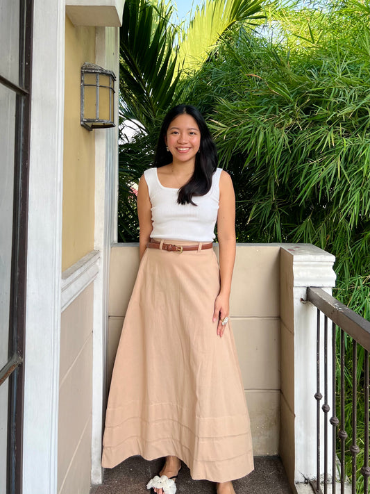 London Skirt in Beige