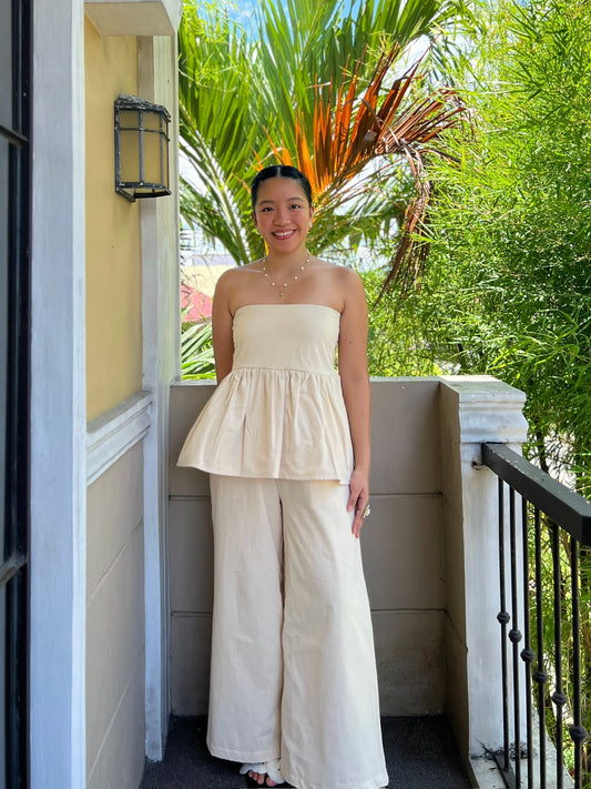 Corinth Set in Cream with Lining